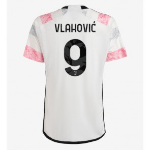 Juventus Dusan Vlahovic #9 Replika Udebanetrøje 2023-24 Kortærmet